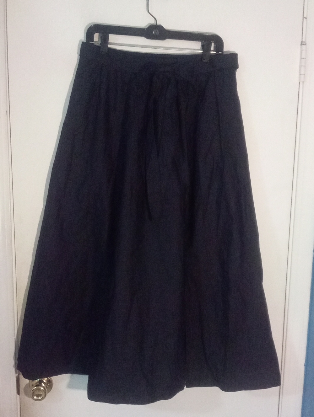 * A New Day Classic Black A-Line Maxi Skirt Medium NWT $35 Slit